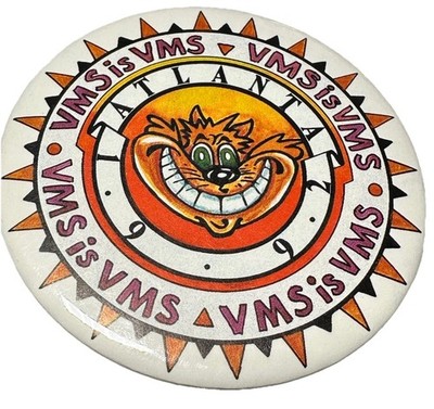 Vintage VMS Virtual Memory System DEX VAX Data Computer IT PC Pin Pinback Button