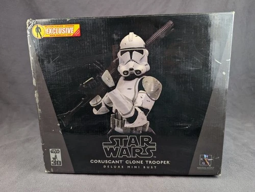 Gentle Giant Star Wars Coruscant Clone Trooper Deluxe Mini Bust AFX Exclusive