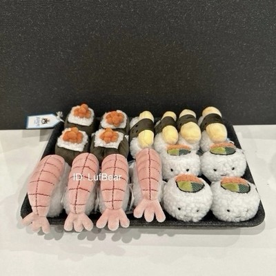 Jellycat sassy sushi (X4) nigiri/egg/uramaki/hosomaki- Retired