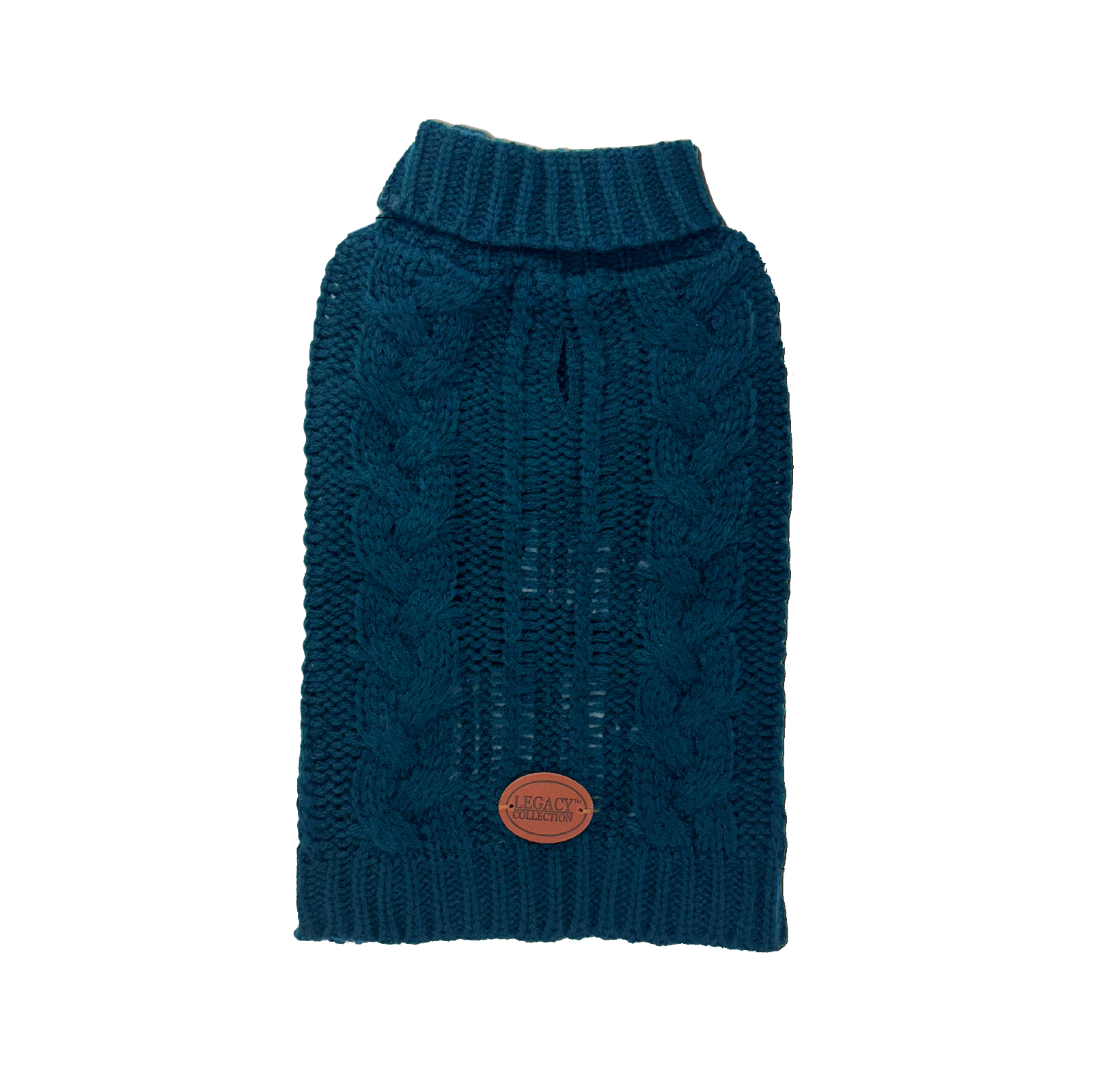HugglePets Legacy Cable Knit Dog Jumper Warm Navy XS - CLEARANCE DEAL SW100156