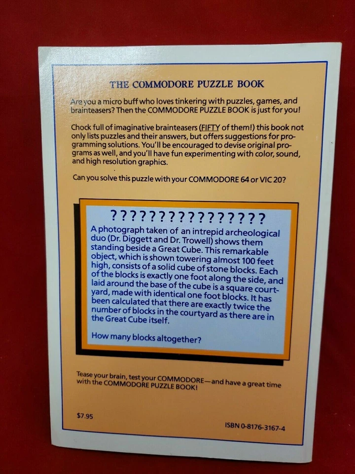 The Commodore Puzzle Book: Basic Brainteasers by Gordon Lee (English) 1983 - Image 3 of 4