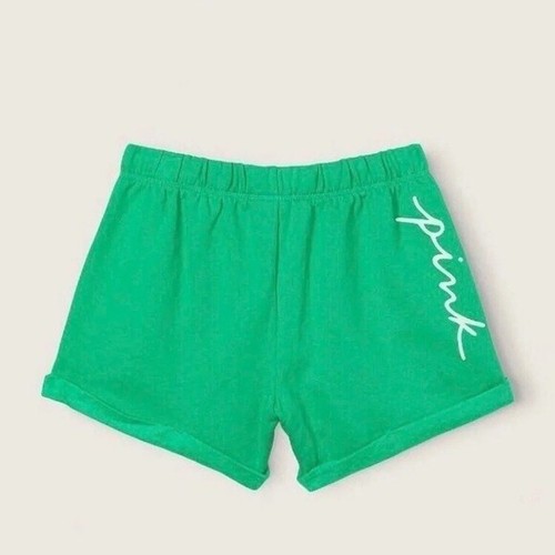 VICTORIA'S SECRET PINK LOGO BOYFRIEND HERITAGE FLEECE SHORTS XS S M L XL XXL NWT - Picture 16 of 66