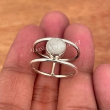 White Howlite Ring 925 Silver Ring Handmade Ring Anniversary Ring Gift For Her