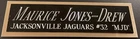 MAURICE JONES-DREW JAGUARS NAMEPLATE AUTOGRAPHED SIGNED FOOTBALL HELMET JERSEY