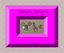 Mickey Mouse Theme Clear Crystal Stud Earrings With Silver Tone Finish