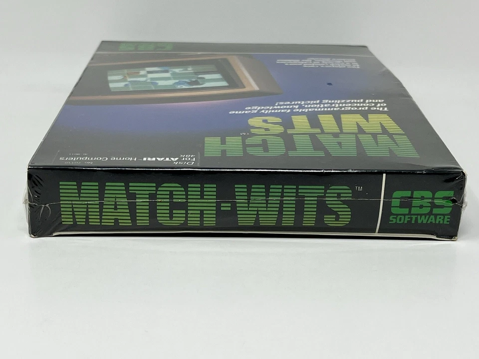 Match Wits Commodore 64 CBS Software 1983 Vintage Atari Home Apple PC New Sealed - Image 3 of 4