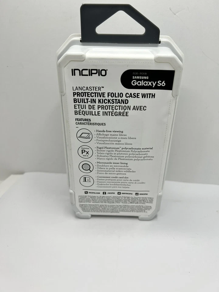 Funda tipo folio Incipio Samsung Galaxy S6 Lancaster - Negra Foto 4 de 4