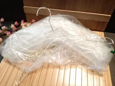 15 Pk  Acrylic Hangers ,Acrylic Clear Hangers,Premium Crystal Dress Hangers Gold