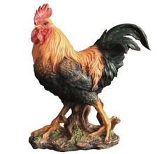 Vivid Arts Realistic Cockerel Home Garden Ornament Statue Decoration New Gift