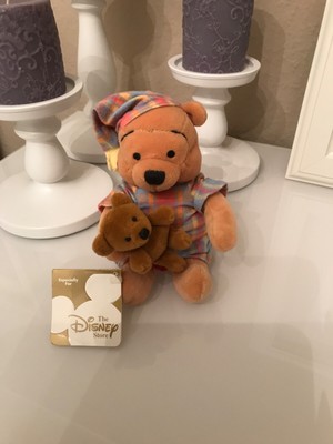 Disney Store Winnie Pooh Puuh Schlaf Nacht Teddy Plüsch Weihnachten
