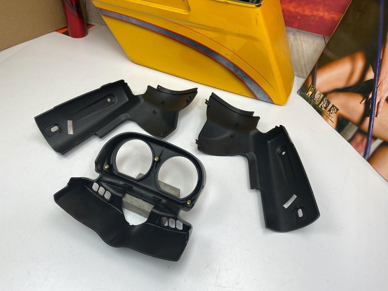 🔥1523 OEM Harley Road Glide Gauge Housing cover Nacelle Speedo Housing Fairing eBay