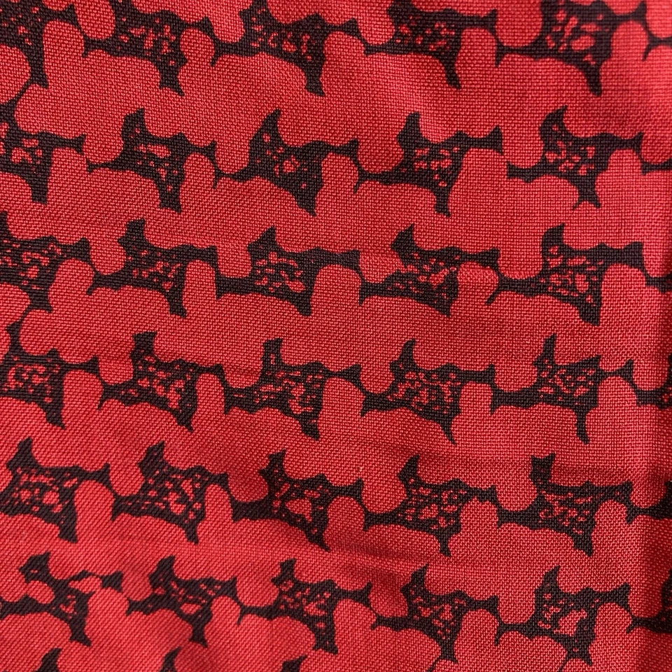 Винтажный 80-х GoSilk женщин длинный черный красный чек куртка размер 3 X ретро громоздкий - Изображение 4 из 4