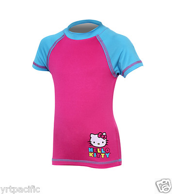 Top Bikini Hello Kitty Per Ragazze – Maniche Corte – Taglie 4-14 Anni
