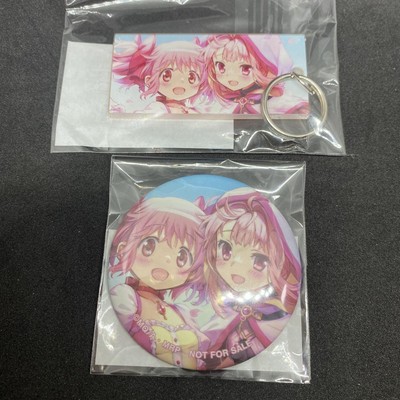 Magireco Puella Magi Madoka Magica Kaname Tamaki Iroha Button Badge Acrylic Keyc