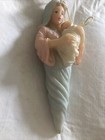 PORCELAIN CHRISTMAS BABY JESUS & MARY ICICLE TYPE ORNAMENT NEW — photo 1