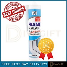 SILICONE SEALANT FILLER ACRYLIC CLEAR WHITE BROWN ALL PURPOSE WATERPROOF SEAL