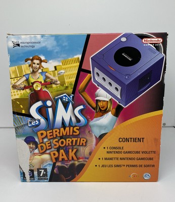 Console Nintendo Gamecube Game Pack Violet Les Sims Permis de