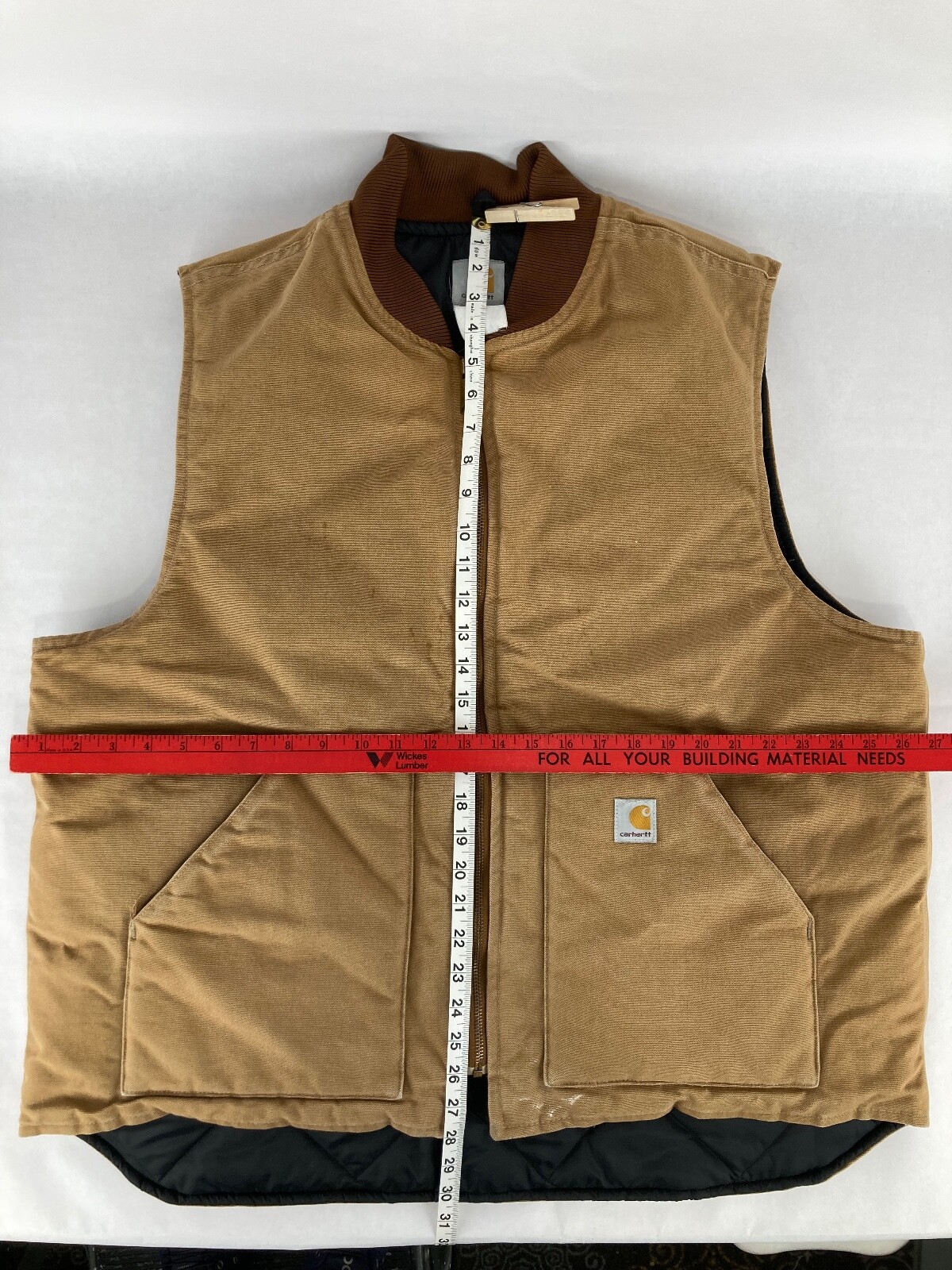 Carhartt Men's Arctic Quilt Lined Duck Vest Brown Men… Gem