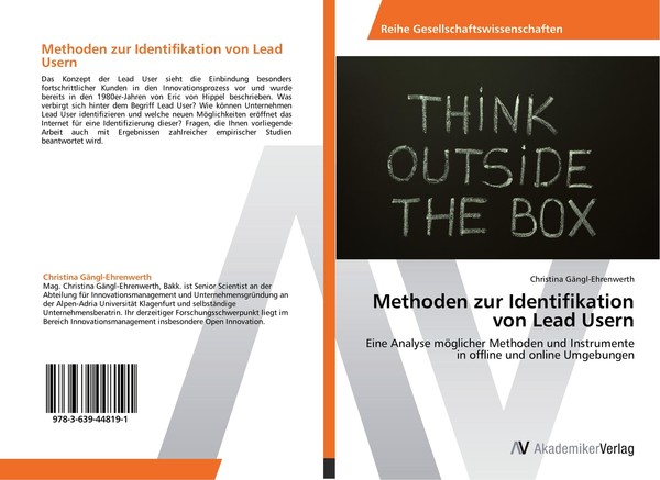 Methoden Zur Identifikation Von Lead Usern | Buch | 9783639448191-image