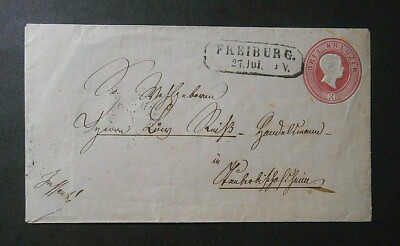 DEUTSCHLAND GERMANY 1867 Preusen Preussen Ganzsachenausschnitte 3Kr. brief GAA25 US