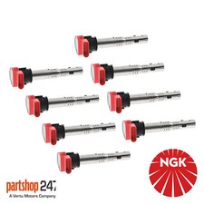 8x NGK U5014 Ignition Coils Stock No.48041 - For VW Audi R8 Performance Upgrade