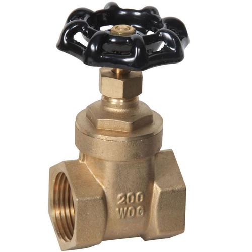 1/2" Full Port Brass Manual Gate Shut Off Isolation 200 PSI Valve BGV-50