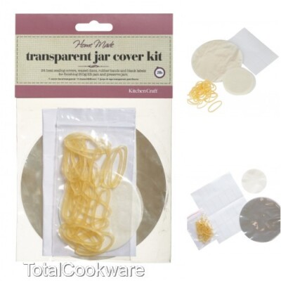 Kitchen Craft Hausgemacht 24er Pack Transparent Marmeladenglas Abdeckung Kit - 2 Pfund