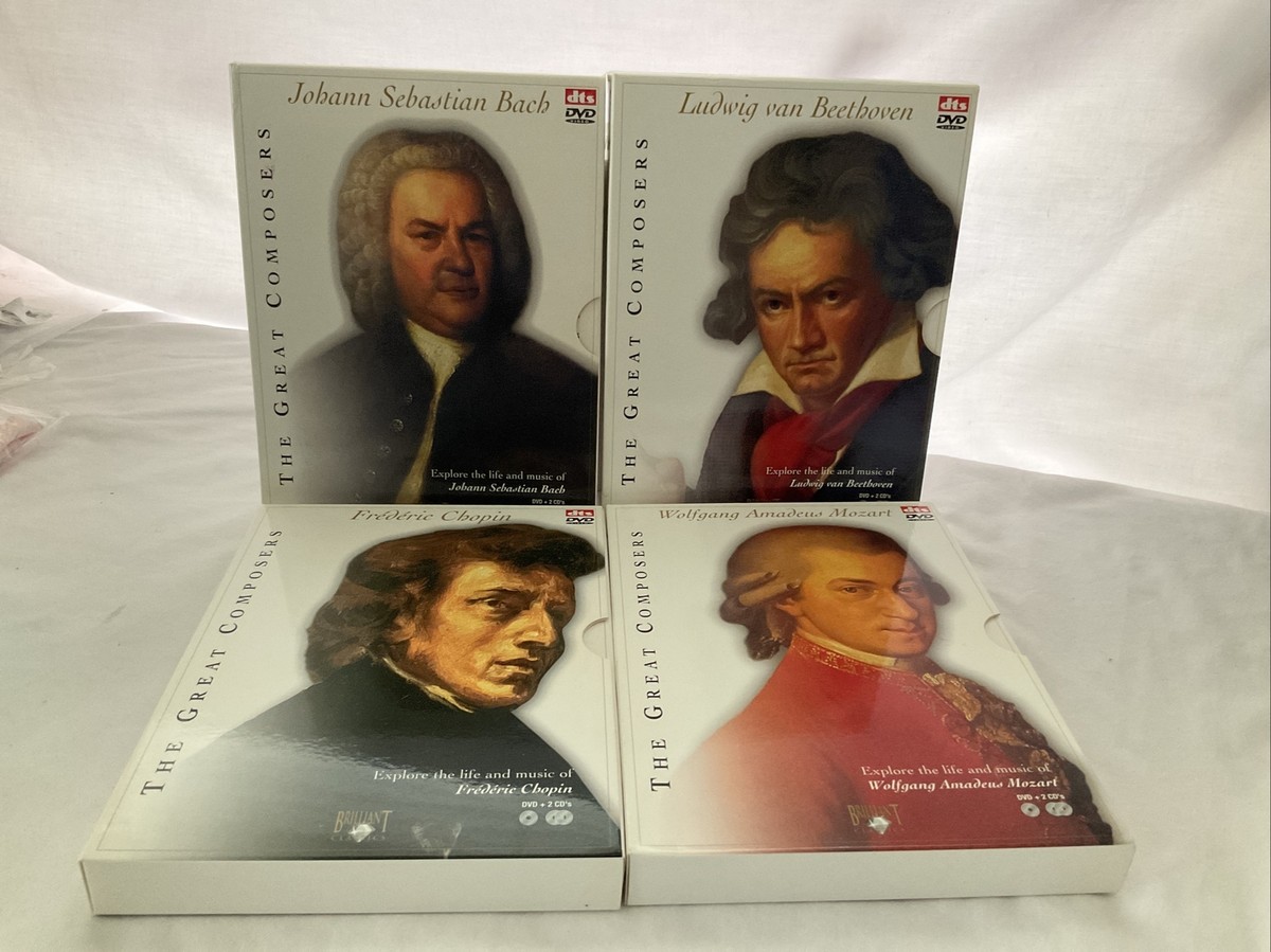 The Great Composers: Chopin Bach Beethoven Mozart Piano Music 12
