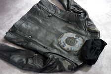 Harley Davidson Women Kenova B&s Black Leather Jacket 3in1 Hoodie 97038-19vw 2xl