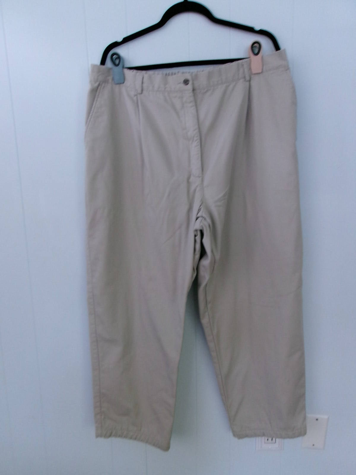 L.L.Bean Women's Plus-Size Fleece-Lined Khaki Pants for Warmth & Comfort