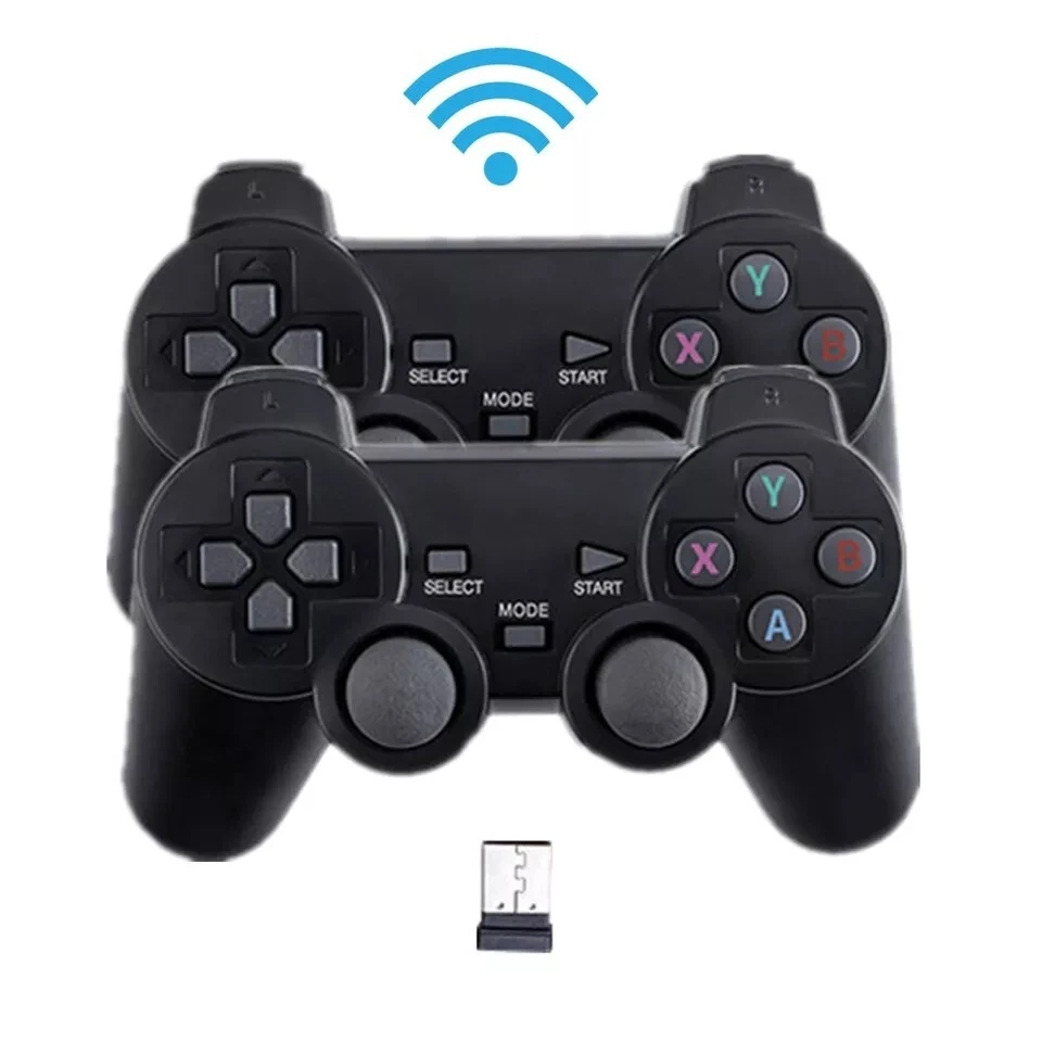 2 x Wireless Controller Kabelloses Gamepad USB für PC Computer PS3 TV