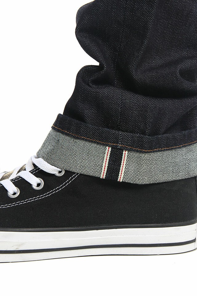 Men's Straight Fit Selvedge Jeans - Raw 12oz Denim, Made In USA, 33" Inseam (M527SV) - View #3