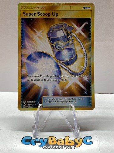 Pokemon Super Scoop Up 166/147 Burning Shadows Sun & Moon FULL ART