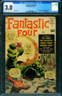 The Fantastic Four #1（1961） 世界500枚限定 Fantastic Four #1 1961 - Marvel -CGC 3.0 - Comic Book | eBay