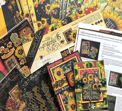 GRAPHIC 45 LET IT BEE KEEPSAKE KIT WITH EXCLUSIVE METAL DIE RETIRED SHIPS FREE