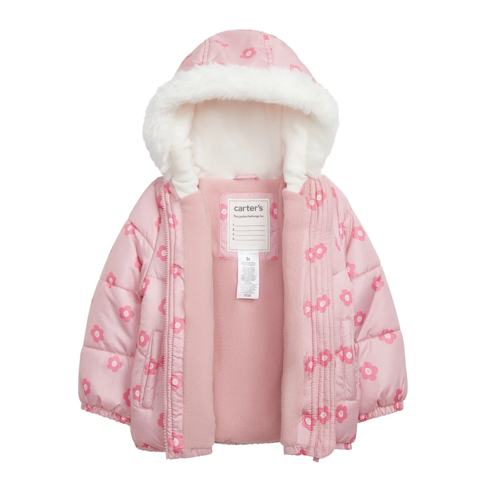 Nuevo Carter's Niña 2 Piezas Babero Traje de Nieve Palisandro Floral Tallas 7/8 10/12 Nuevo con Etiquetas Foto 3 de 4