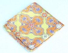 Lord R Colton Masterworks Pocket Square - Cape Horn Citrus Silk - 75 New