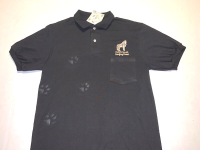 Cutty's Sunset Camping Resort Louisville Ohio Howling Wolf Polo Shirt New! SMALL