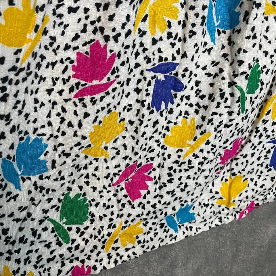 Handmade Juniors Colorful Retro 80s Funky Wacky Pleated ALine Midi Skirt S* - Image 3 of 4