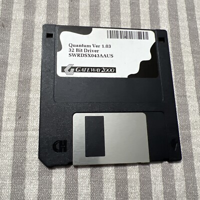 Gateway 2000 Quantum Ver. 1.03 Swrdsx043aaus 32 Bit Driver Vintage Software Disk