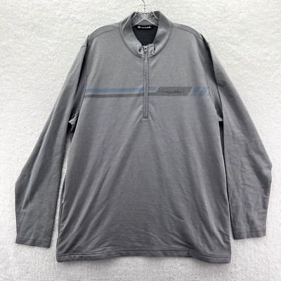Travis Mathew Quarter Zip Jacket Mens XXL Gray Golf 2XL Long