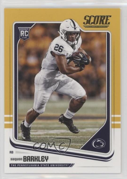 2018 Score Rookies Gold Saquon Barkley #359 Rookie RC 0p0