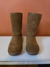 Koolaburra by UGG Brown Suede Mid-Calf Winter Boots Women Size 3 Lined Pull On
