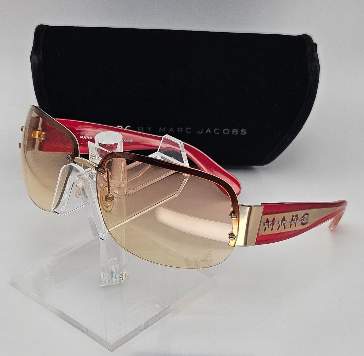 MARC JACOBS リムレス サングラス ブラウン 406/G/S ケース付 Marc Jacobs Rimless Sunglasses for Women for sale | eBay