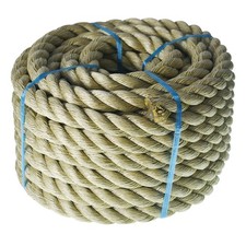 Manila Rope 1" 50' 3 Strand Twisted Rope Arborist Bull Rope Rope PP New
