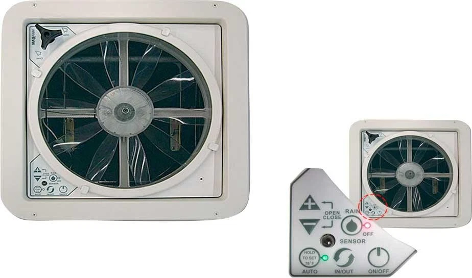 Airxcel Maxxfan Deluxe Dachhaube / Ventilationssystem 12 V 40 x 40 cm klar - Bild 3 von 3