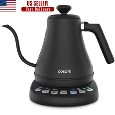 Gooseneck Electric Kettle 5 Temp Presets Keep Warm Function Perfect Pour Over US