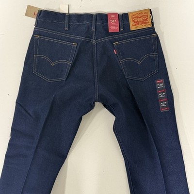 Levi's 517 Bootcut Jeans Men's 36 X 30 Stretch Dark Blue Indigo