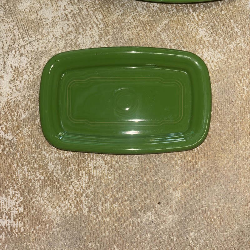 XL extra large COVERED BUTTER DISH shamrock green NEW HOMER LAUGHLIN FIESTA