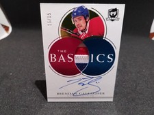 2021-22 THE CUP Brendan Gallagher THE BASICS AUTO PATCH 15/15 Jersey NM